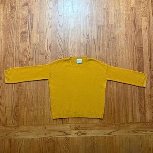 Jumper 1234 Cashmere Crew Sweater in Mustard size 4